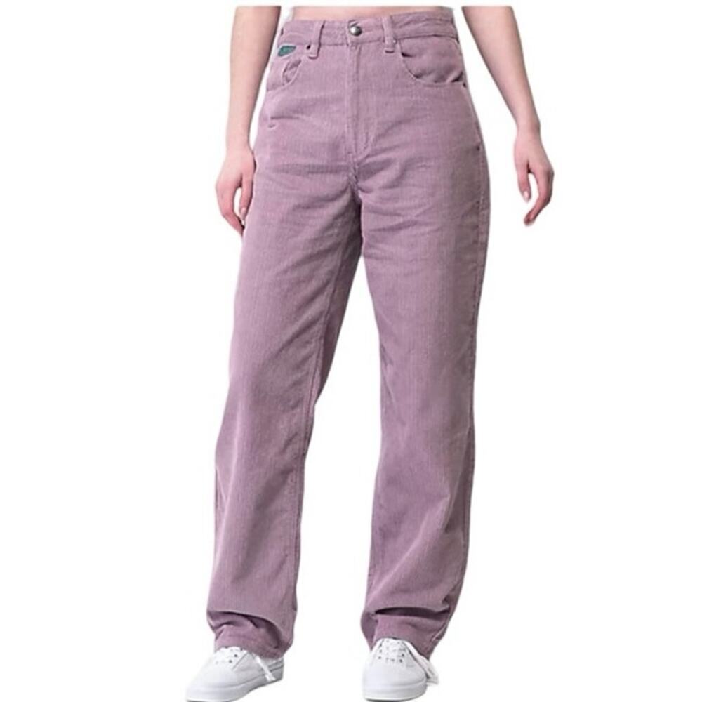 Empyre Womens Tori Seafog Corduroy Skate Pants Light Purple Size 4